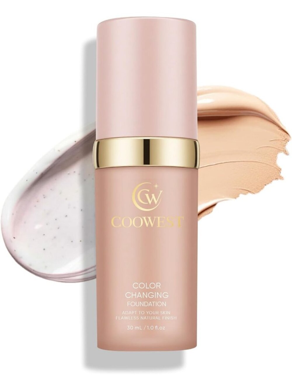Color Changing Foundation for Mature Skin - 4-in-1 Hydrating Tint, Lightweight